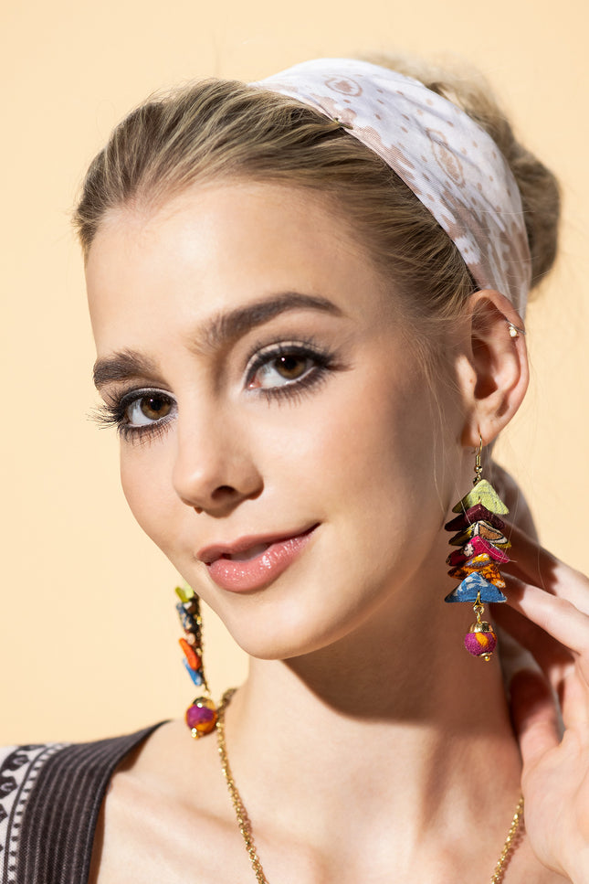 Chevron Dangle Earrings