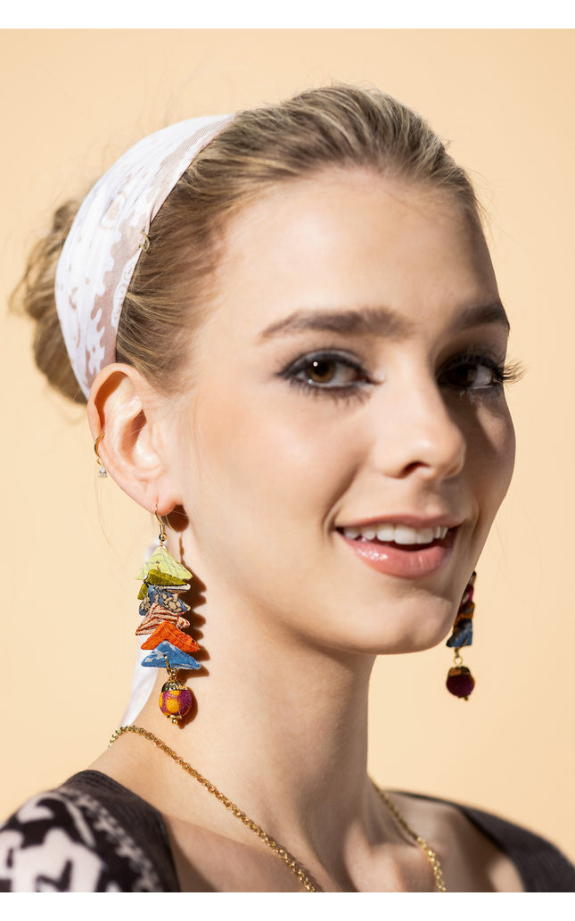 Chevron Dangle Earrings