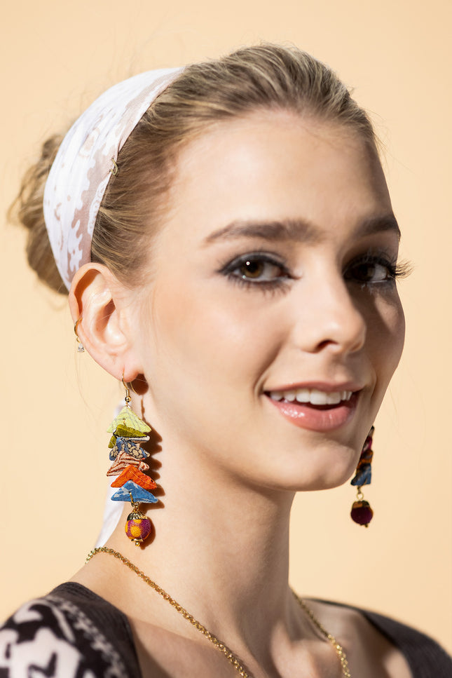 Chevron Dangle Earrings