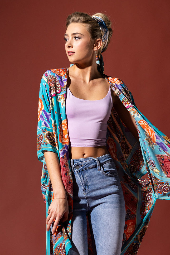 Western Paisley Breeze Kimono