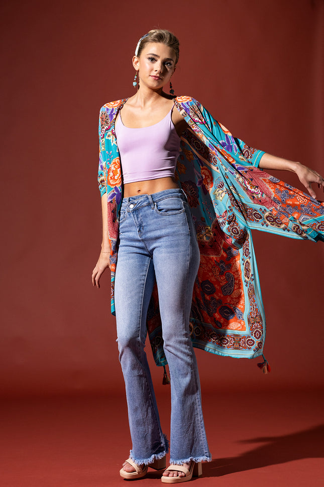 Western Paisley Breeze Kimono