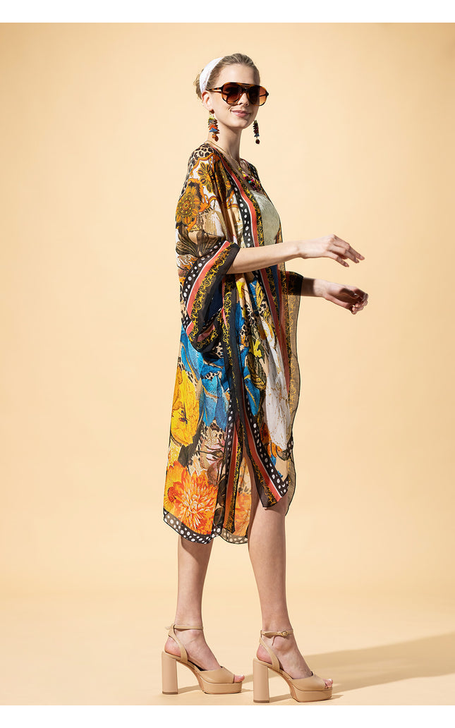 Wild Blossom Leopard Kimono