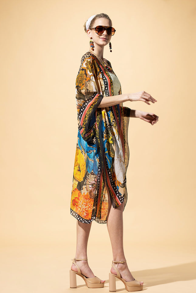 Wild Blossom Leopard Kimono