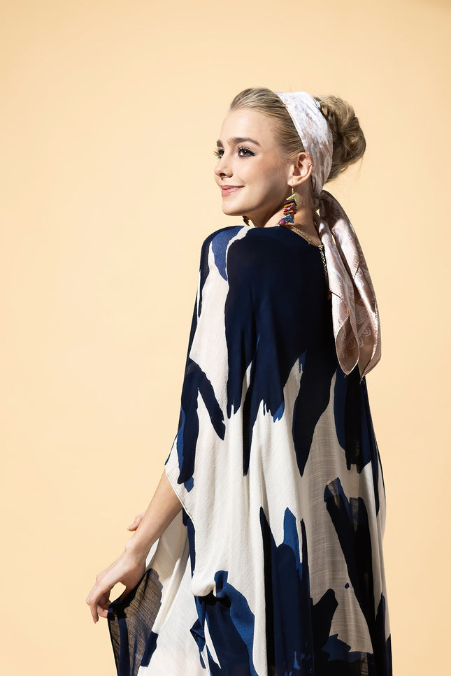 Indigo Whisper Kimono
