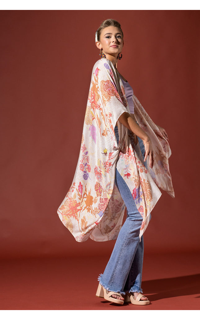Pastel Lace Whisper Kimono
