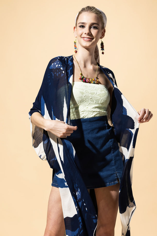 Indigo Whisper Kimono
