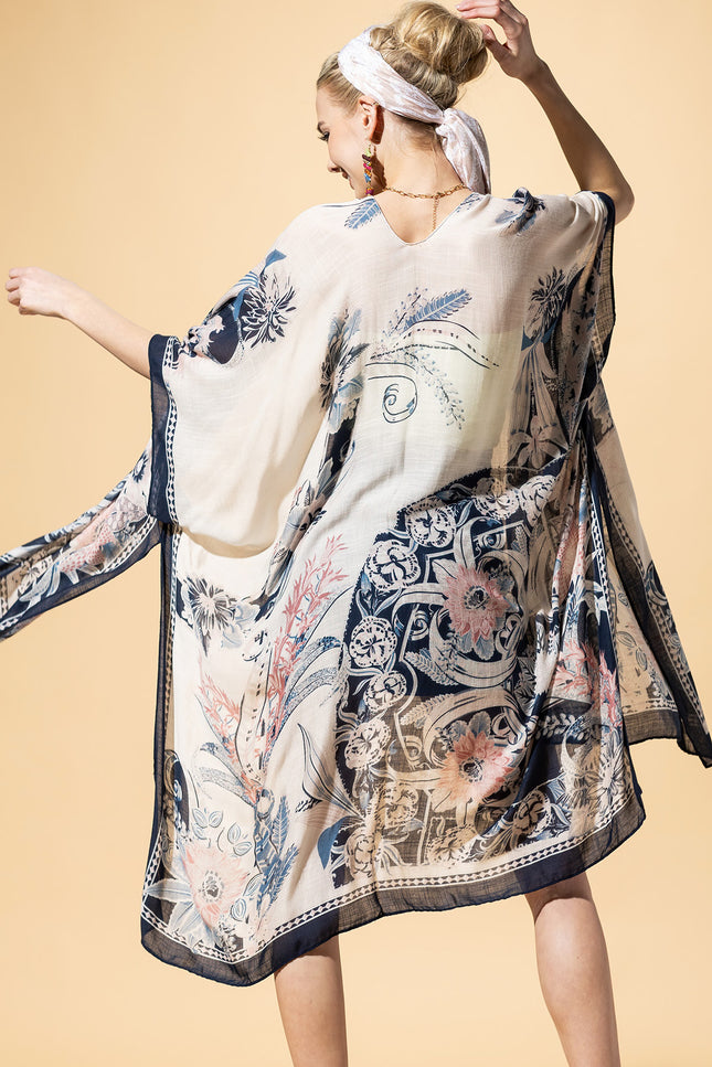 Serene Mandala Drift Kimono