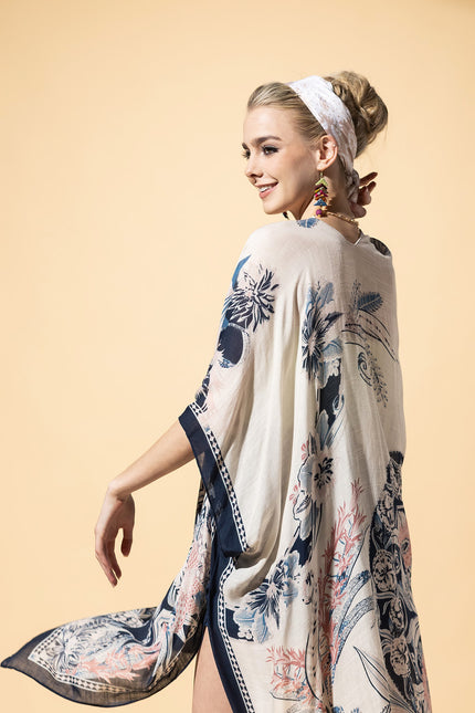 Serene Mandala Drift Kimono