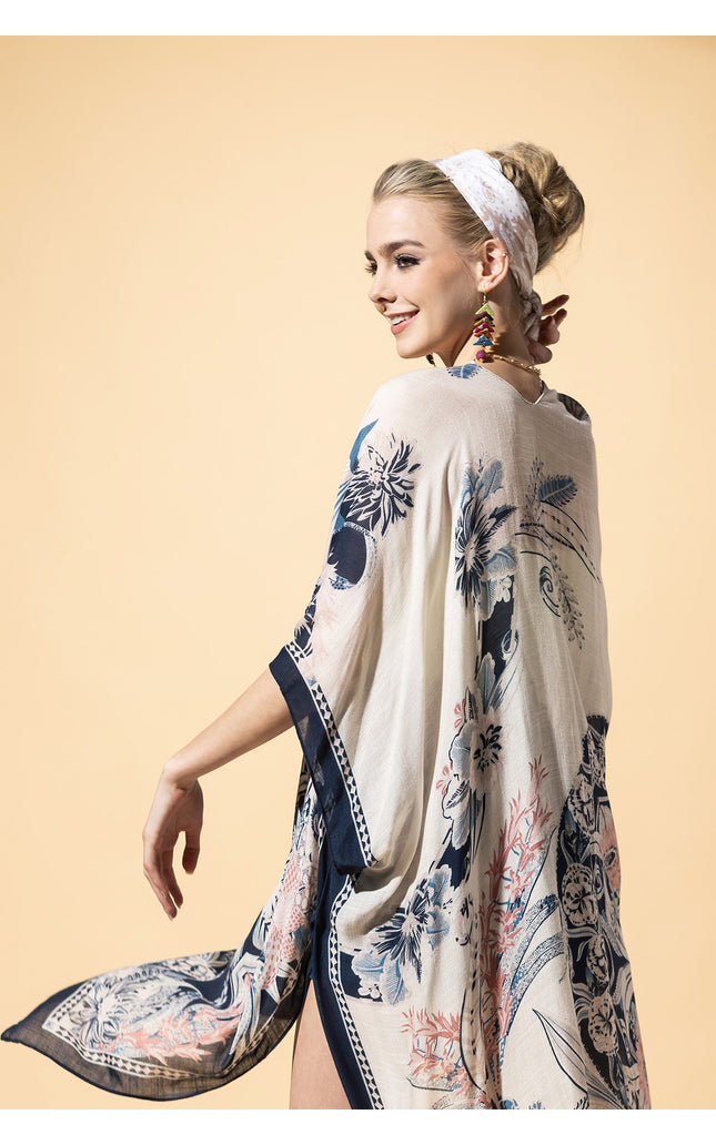 Serene Mandala Drift Kimono