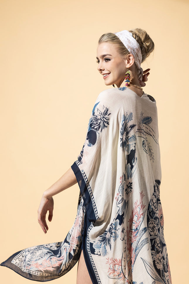 Serene Mandala Drift Kimono