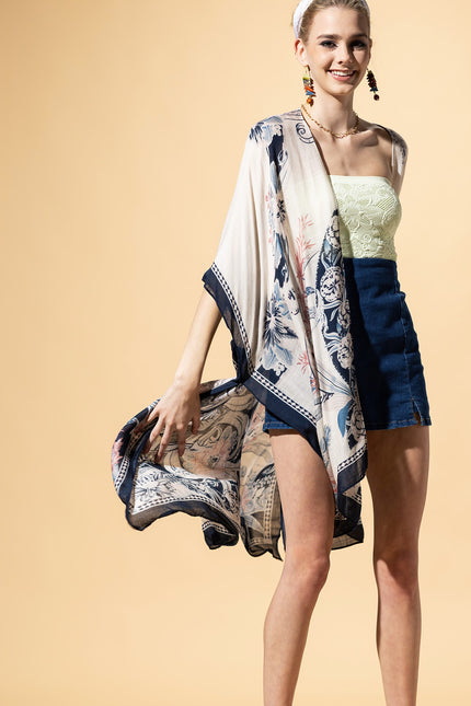 Serene Mandala Drift Kimono