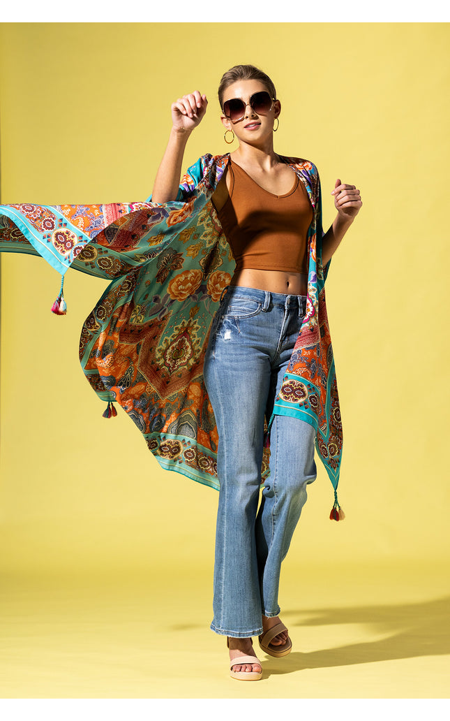 Western Paisley Breeze Kimono