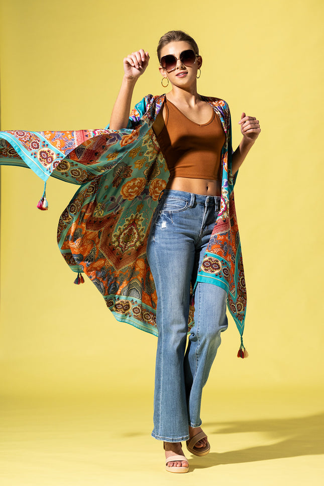 Western Paisley Breeze Kimono