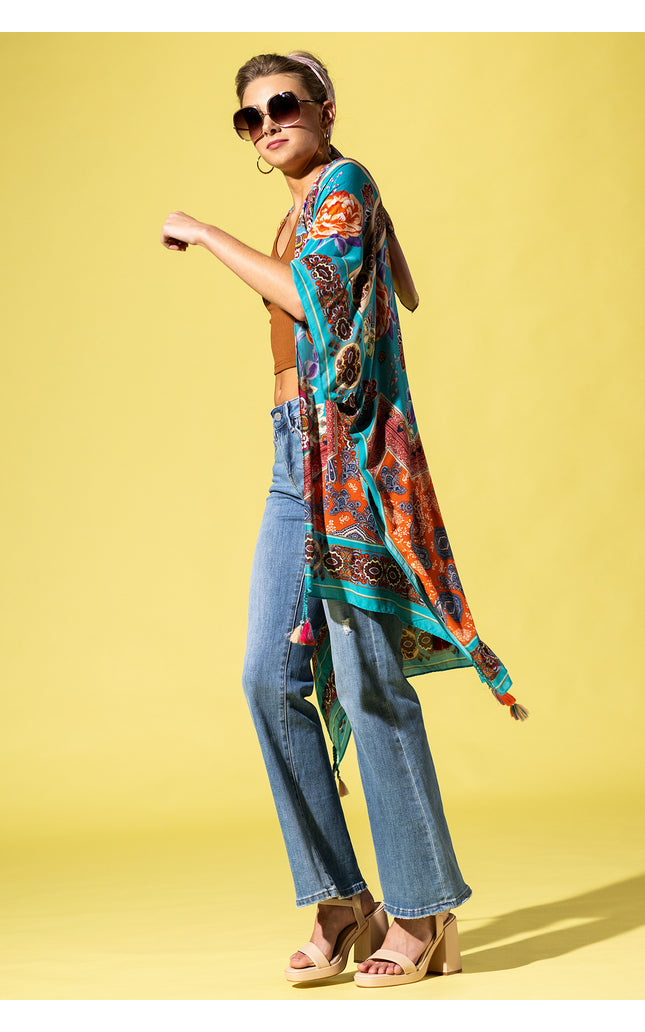 Western Paisley Breeze Kimono
