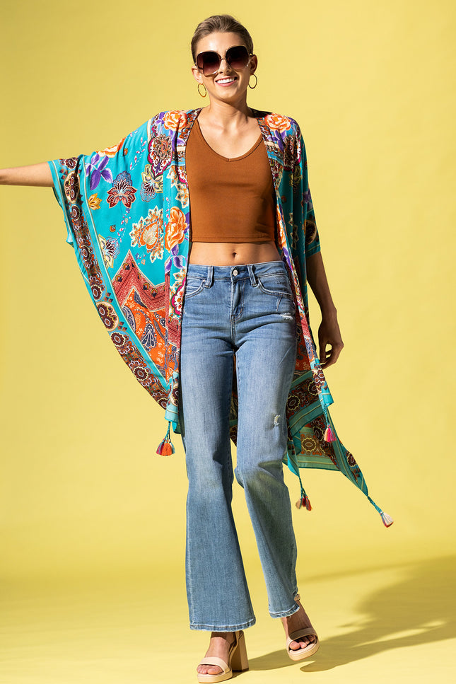 Western Paisley Breeze Kimono