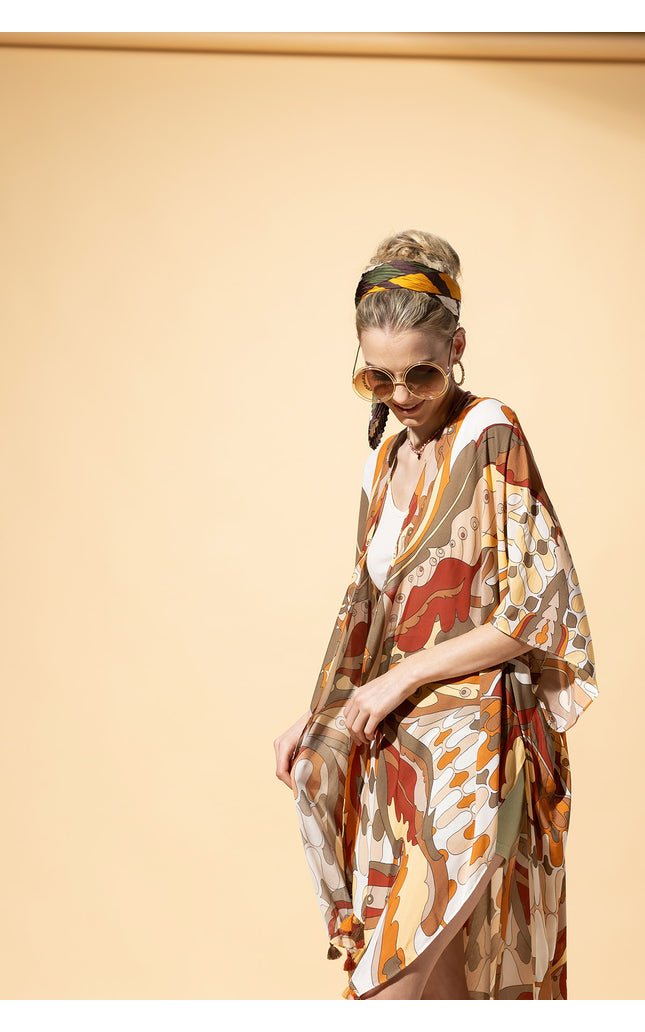 Sunset Mosaic Kimono