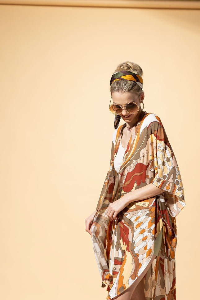 Sunset Mosaic Kimono