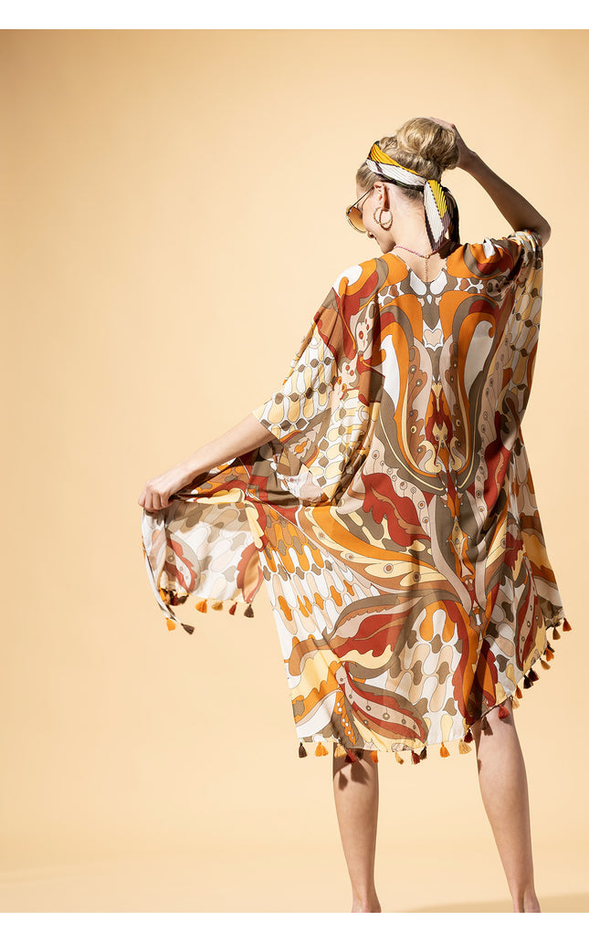 Sunset Mosaic Kimono