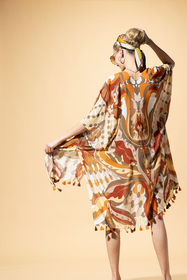 Sunset Mosaic Kimono