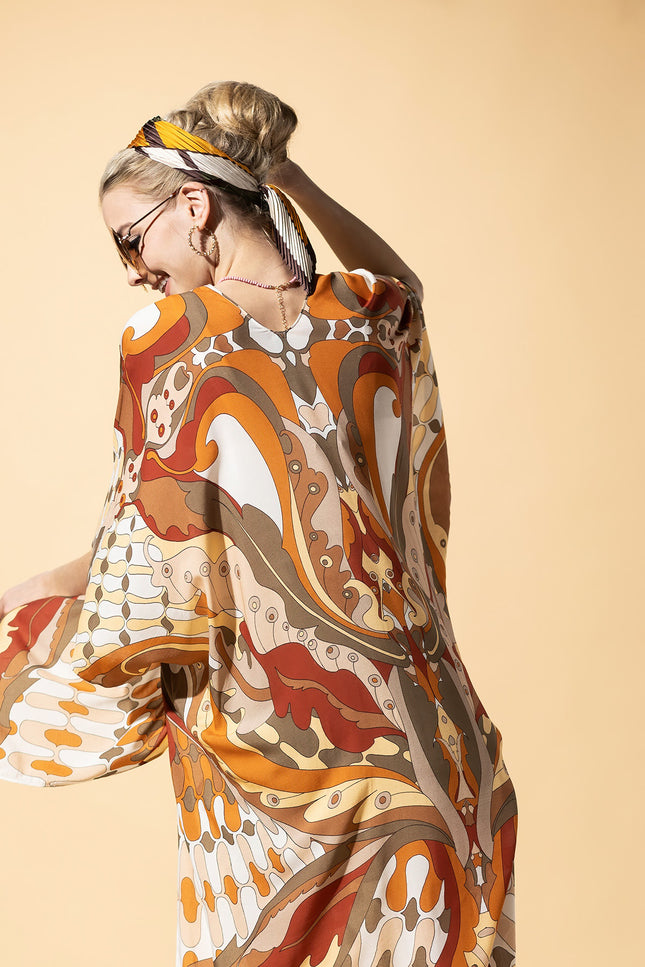 Sunset Mosaic Kimono
