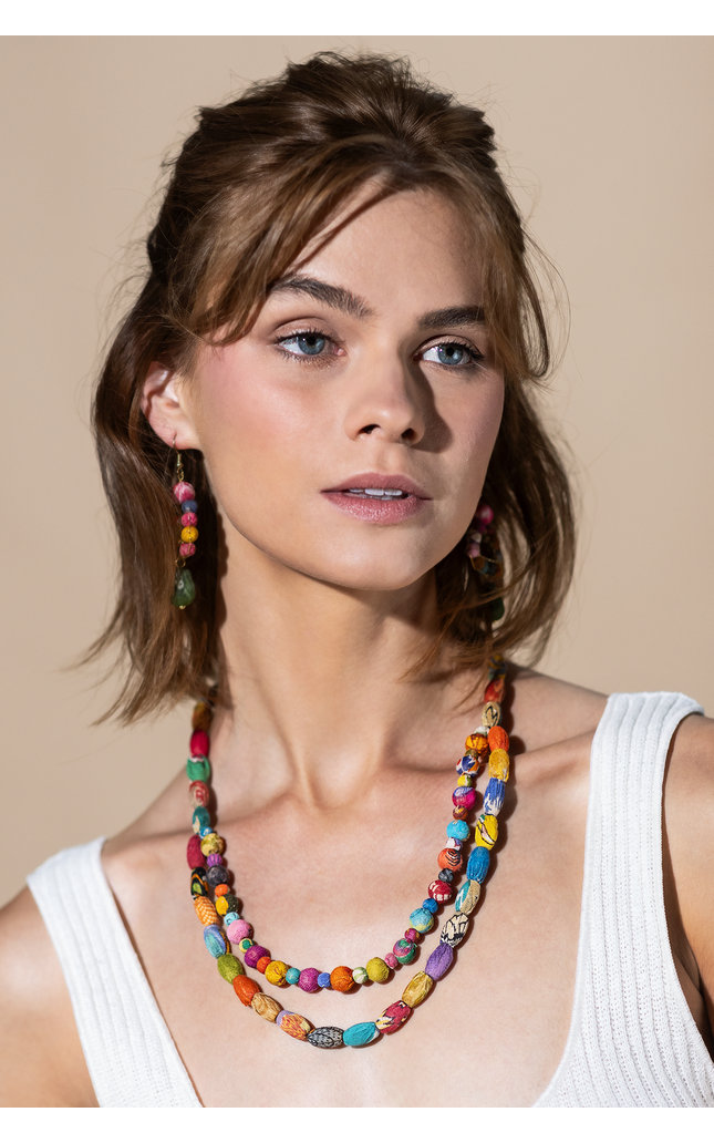 Double Delight Beaded Necklace