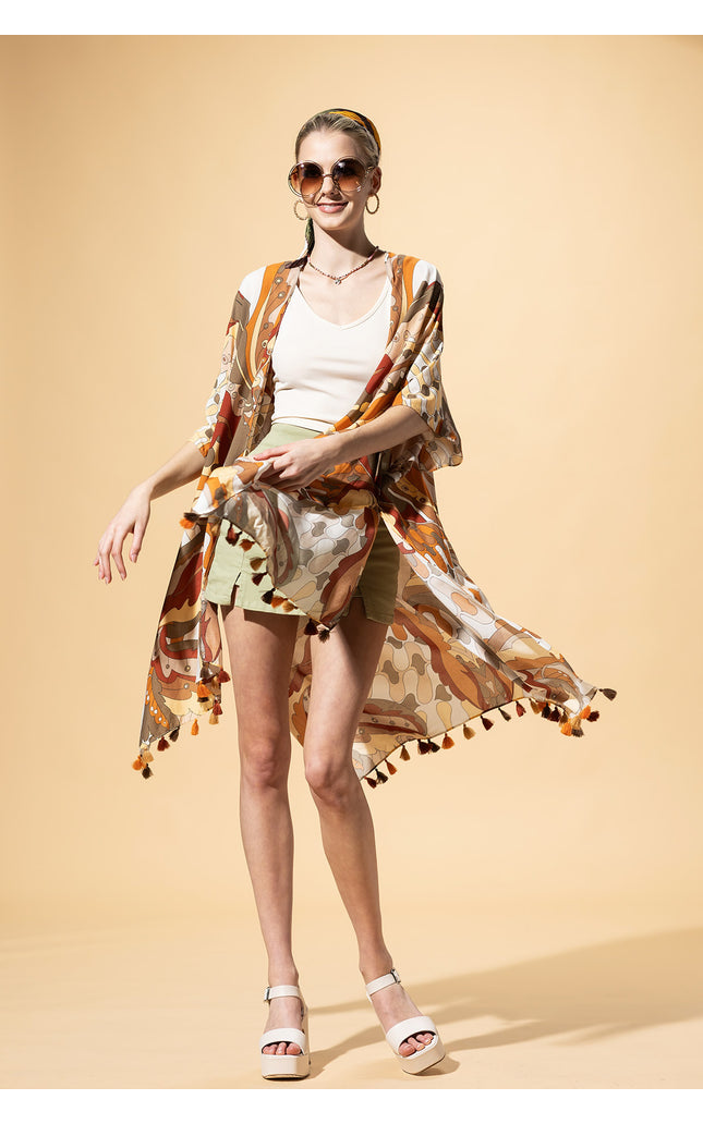Sunset Mosaic Kimono