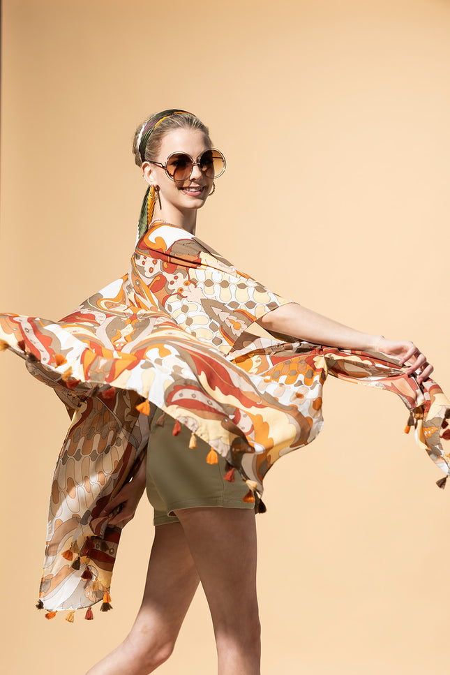 Sunset Mosaic Kimono