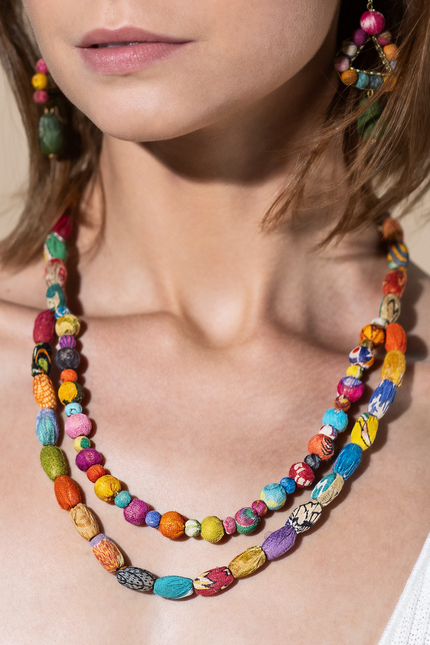 Double Delight Beaded Necklace