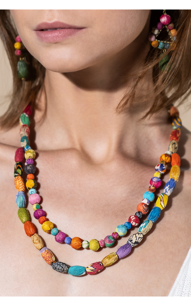 Double Delight Beaded Necklace