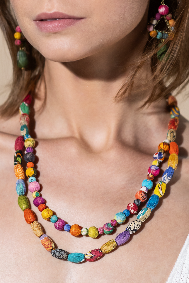 Double Delight Beaded Necklace