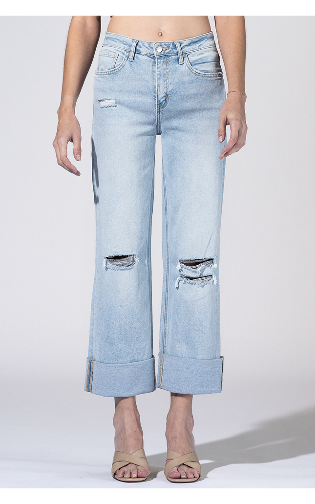 Kansas Cuff High Rise Jeans