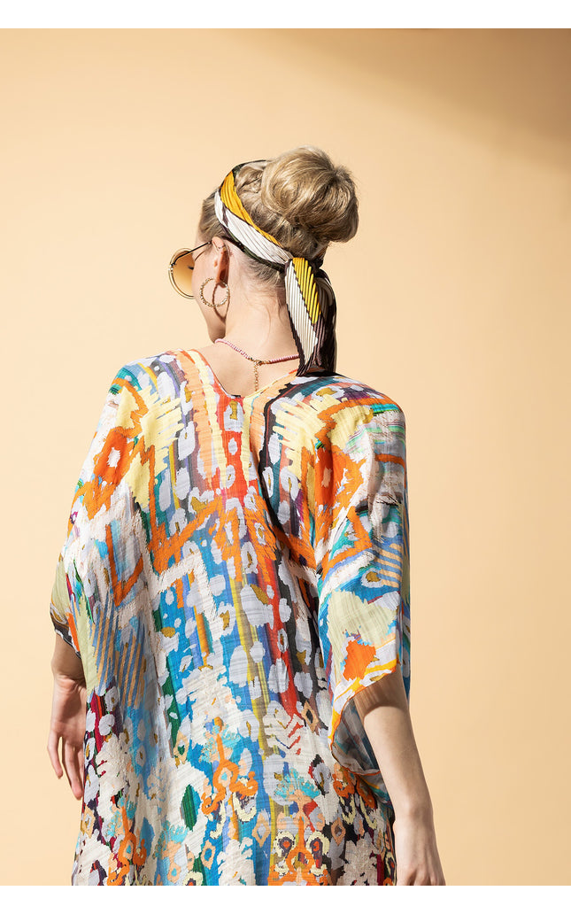 Ethnique Jacquard Tassel Kimono