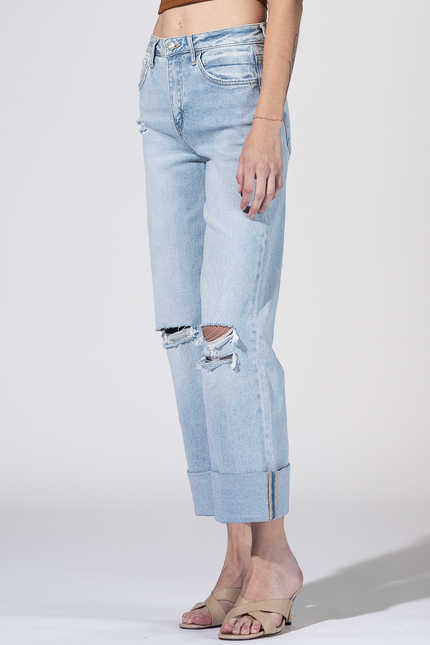 Kansas Cuff High Rise Jeans