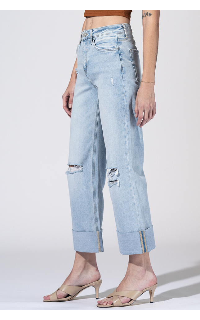 Kansas Cuff High Rise Jeans