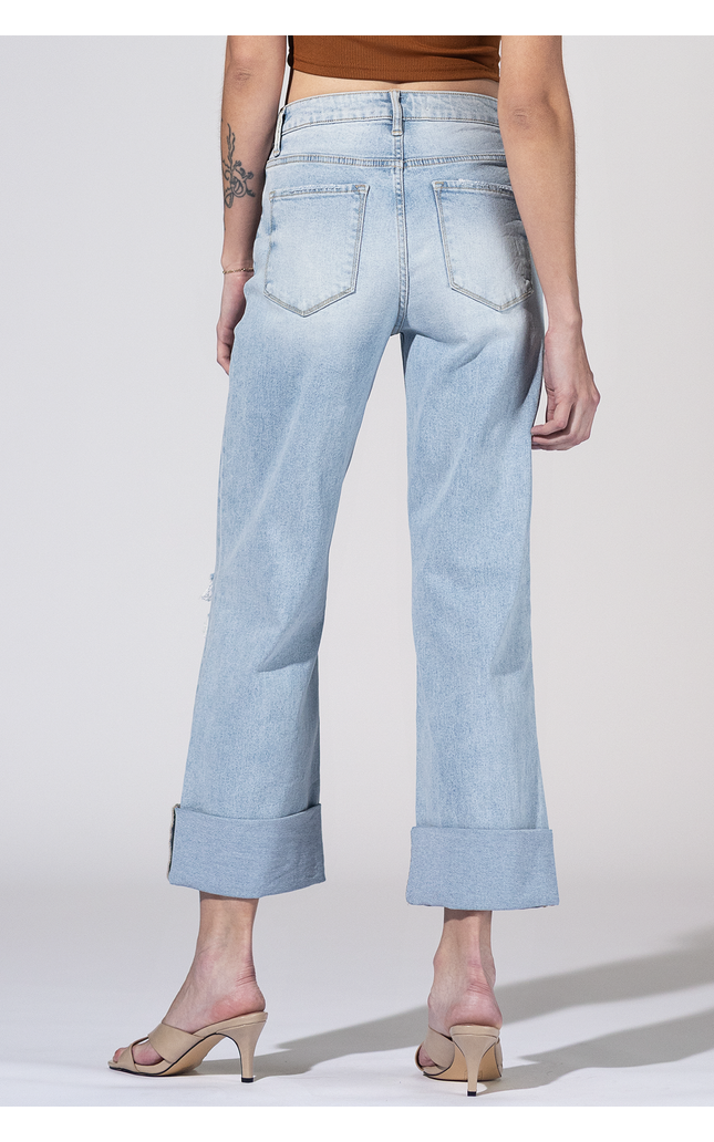 Kansas Cuff High Rise Jeans