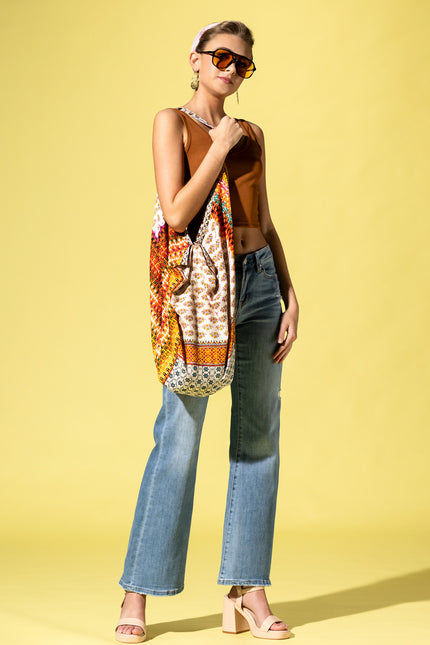 Paisley Panorama Hobo Bag