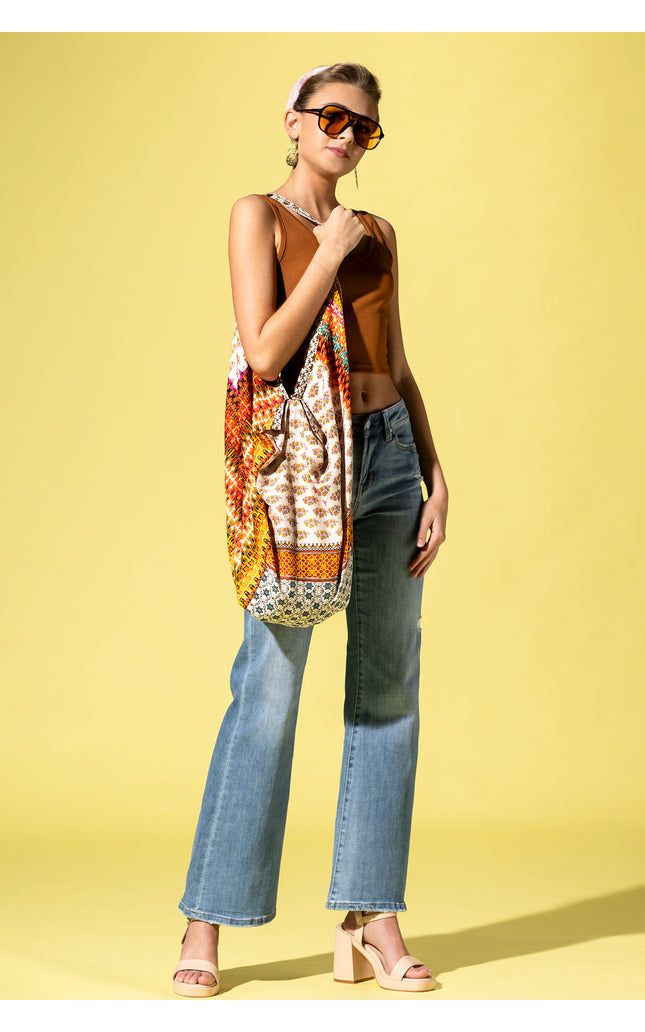 Paisley Panorama Hobo Bag