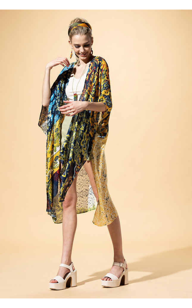 Sunburst Patchwork Kimono