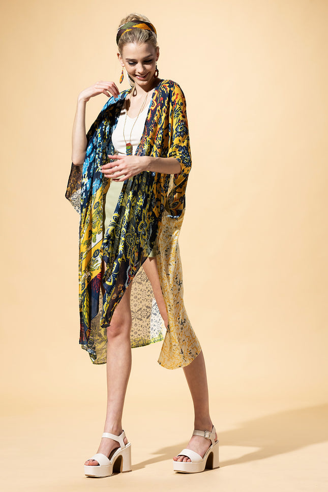 Sunburst Patchwork Kimono