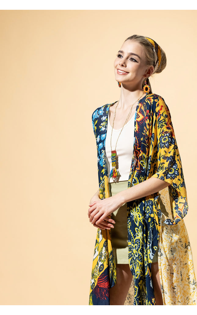 Sunburst Patchwork Kimono