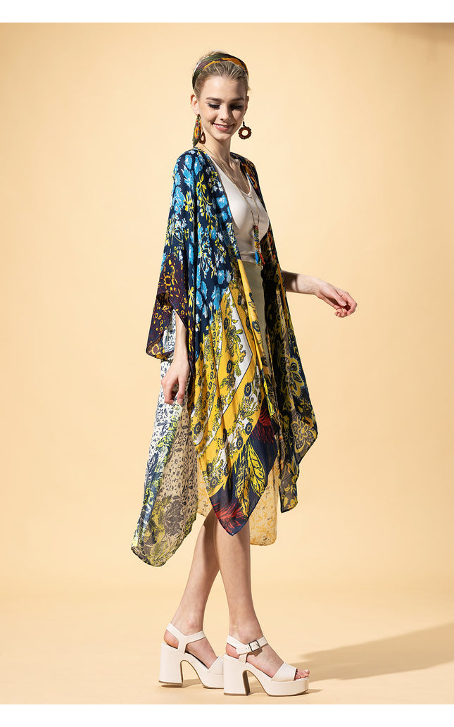 Sunburst Patchwork Kimono