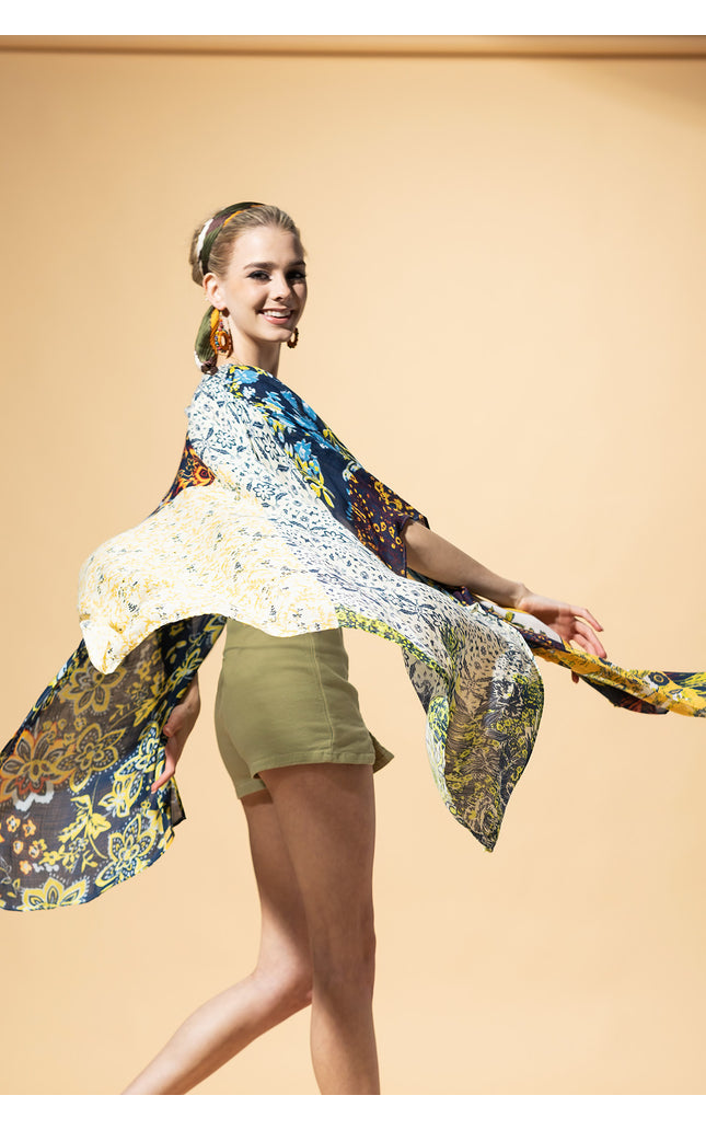 Sunburst Patchwork Kimono