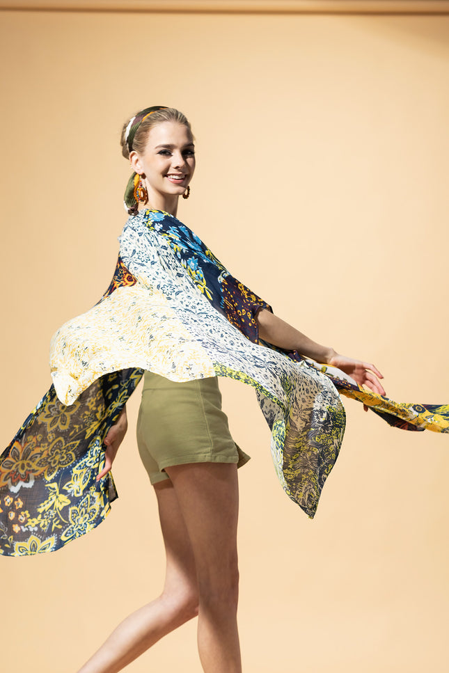 Sunburst Patchwork Kimono