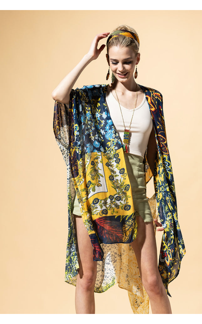 Sunburst Patchwork Kimono