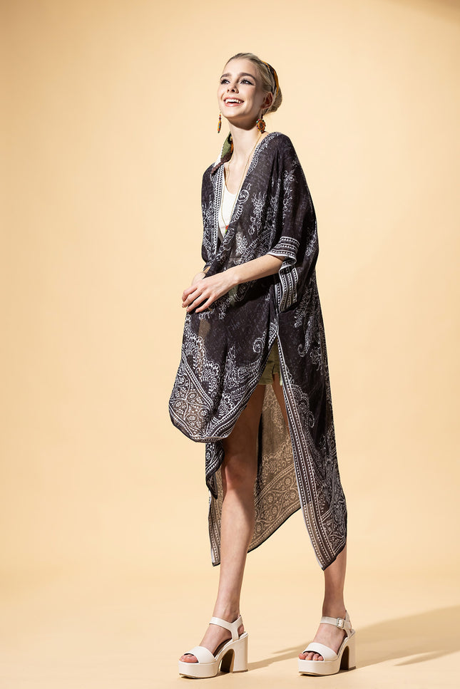 Mystique Monochrome Kimono