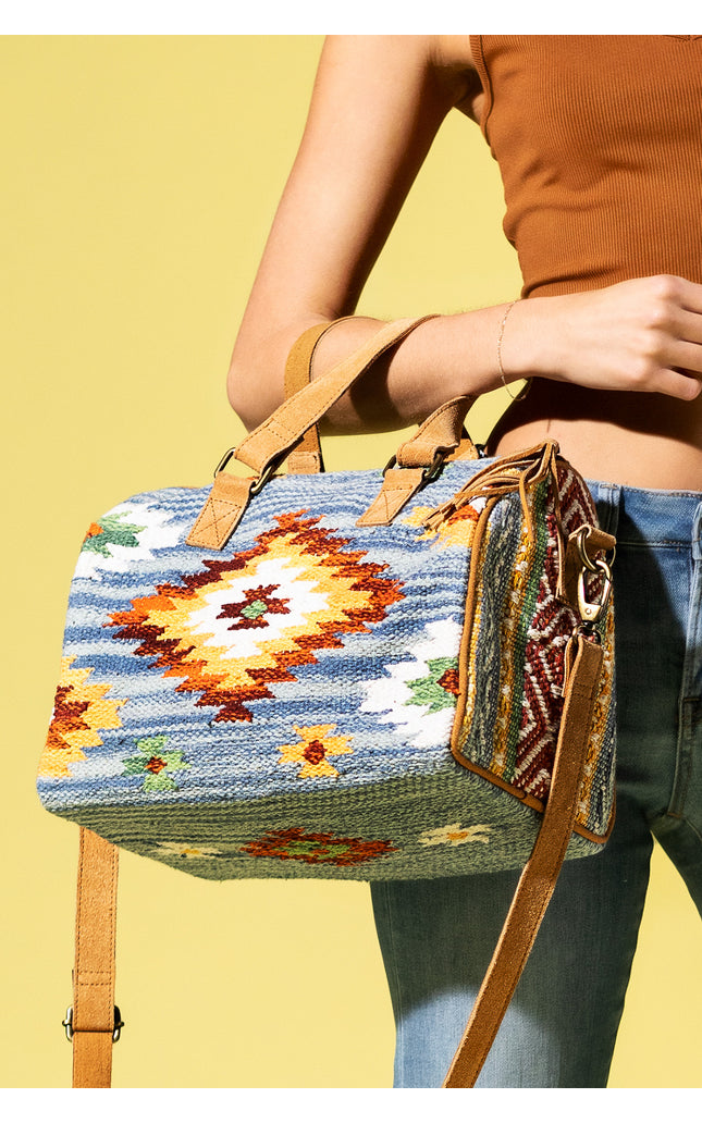 Denim Dusk Boston Bag