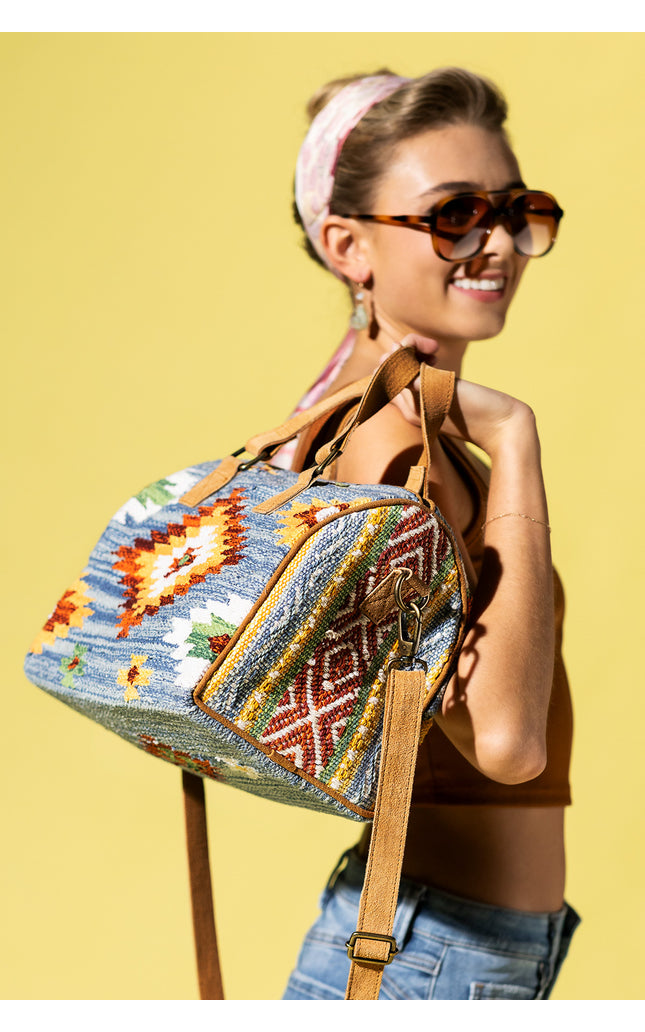 Denim Dusk Boston Bag