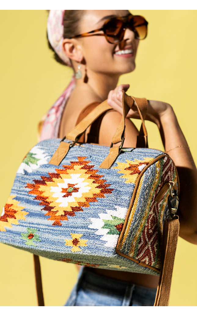 Denim Dusk Boston Bag