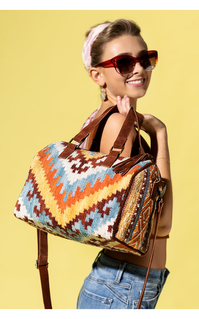 Earthy Elegance Boston Bag