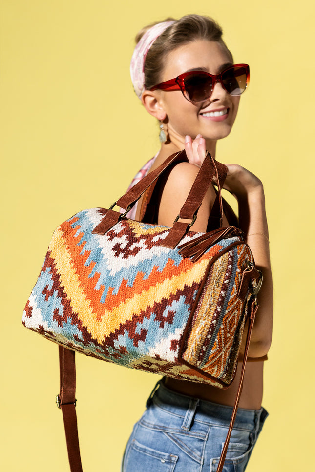Earthy Elegance Boston Bag